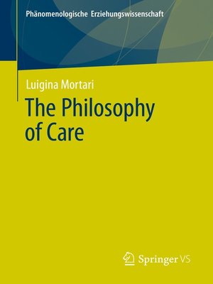 cover image of The Philosophy of Care